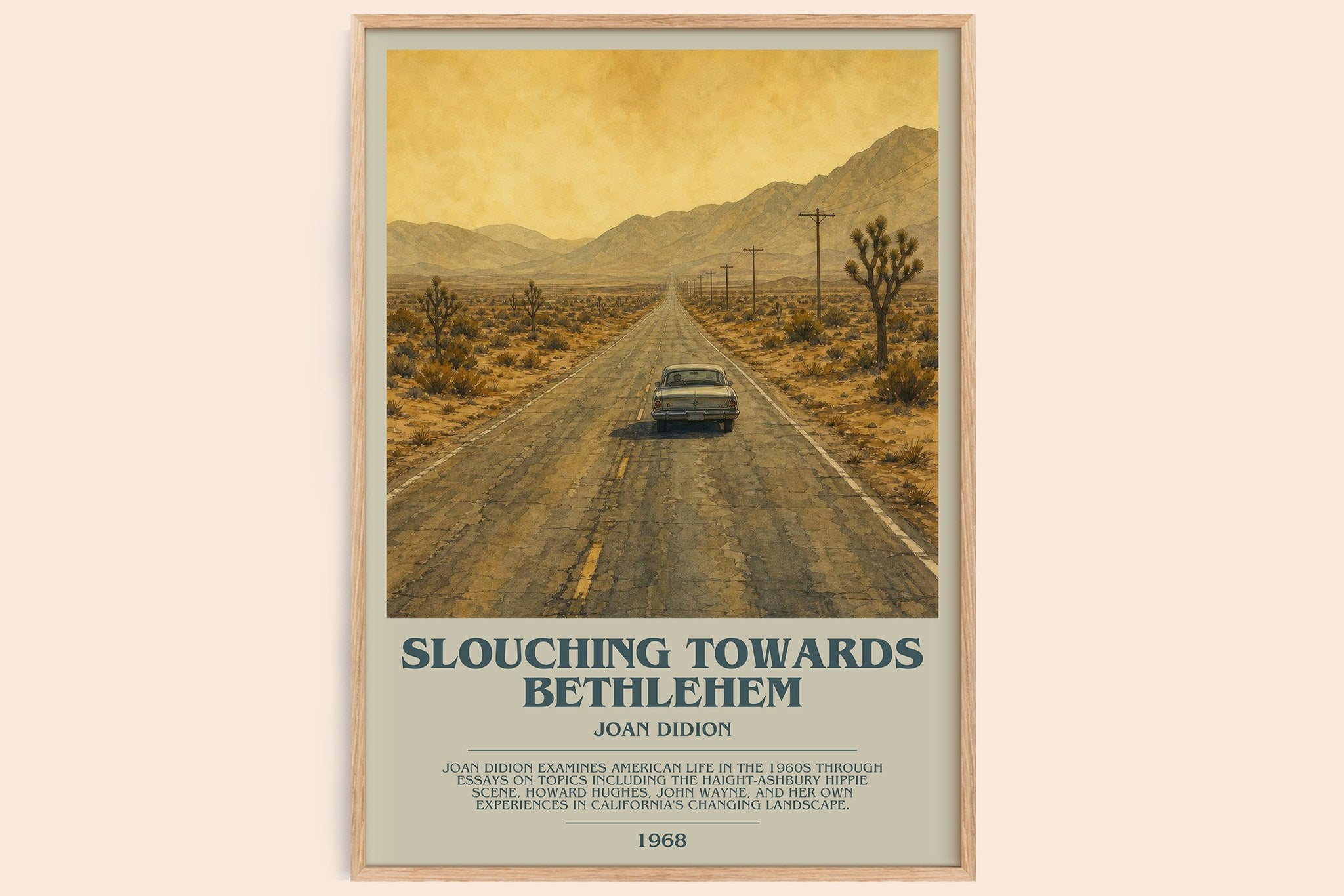 Slouching Towards Bethlehem Bookish Wall Art by Joan Didion