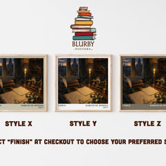 Ethics literary print framed by window – literary home decor