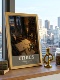 Ethics book cover poster colour and style options – Baruch de Spinoza book art
