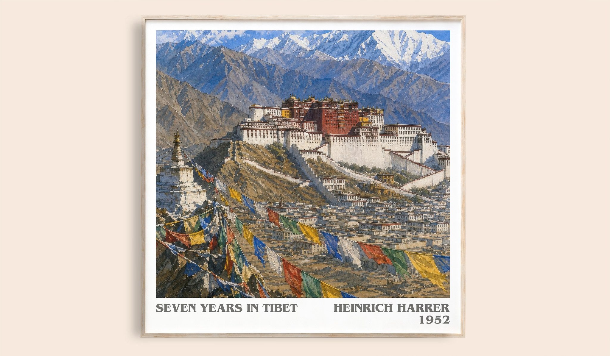 Seven Years in Tibet Literary Art Print by Heinrich Harrer