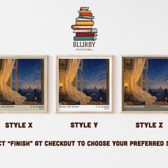 Peter And Wendy literary print framed by window – literary home decor