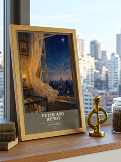 Peter And Wendy book cover poster colour and style options – J. M. Barrie book art