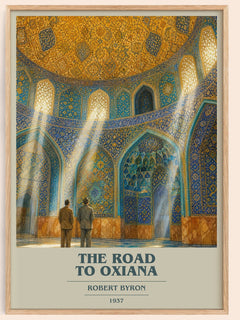 The Road to Oxiana book cover book poster by Robert Byron – framed literary art print