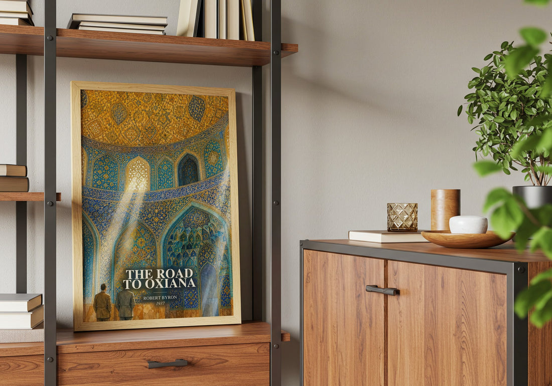 The Road to Oxiana book watercolour illustration paper finish options – matte satin gloss
