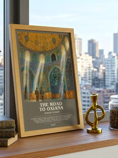 The Road to Oxiana bookish poster colour and style options – Robert Byron book art