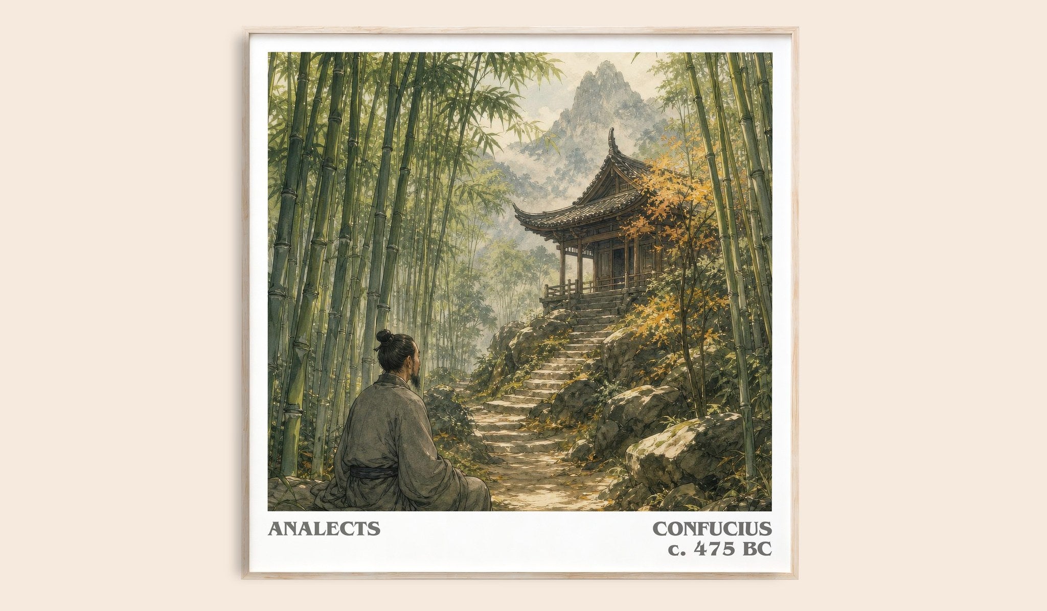 Analects Literary Art Print by Confucius