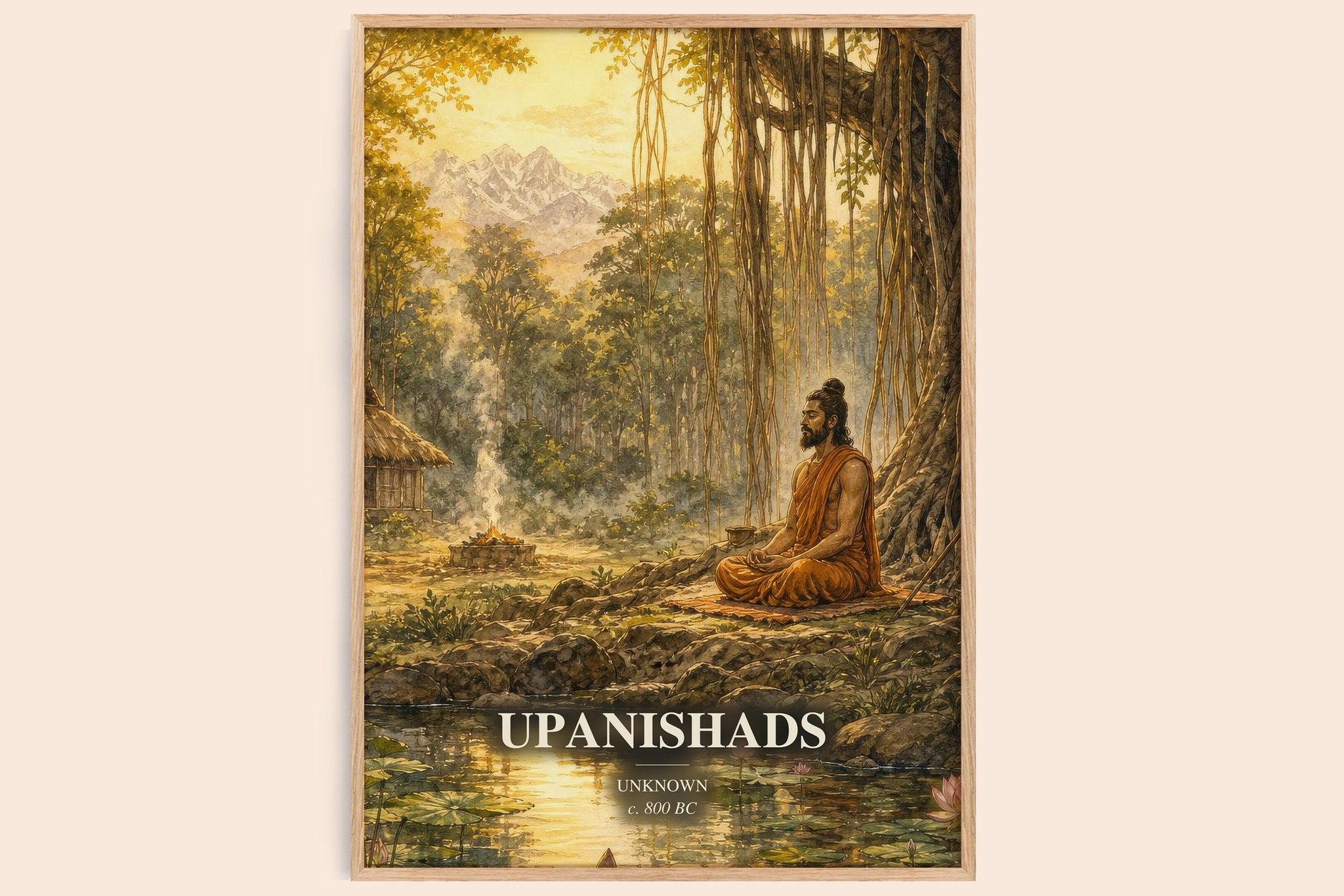 Upanishads Book Watercolour Illustration by Unknown