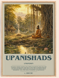 Upanishads bookish book poster by Unknown – framed literary art print
