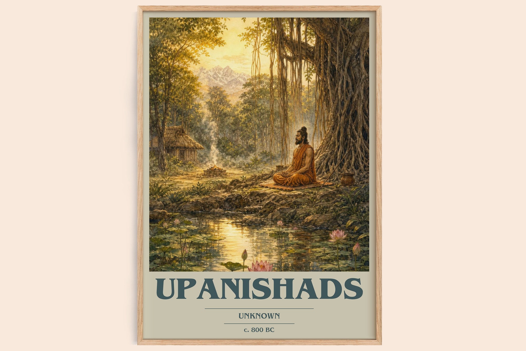 Upanishads Book Cover Poster by Unknown