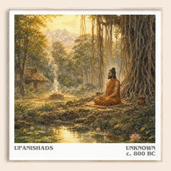 Upanishads literary book poster by Unknown – framed literary art print