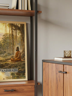 Upanishads book watercolour illustration paper finish options – matte satin gloss