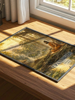 Upanishads watercolour book poster framed on wall – philosophy wall art