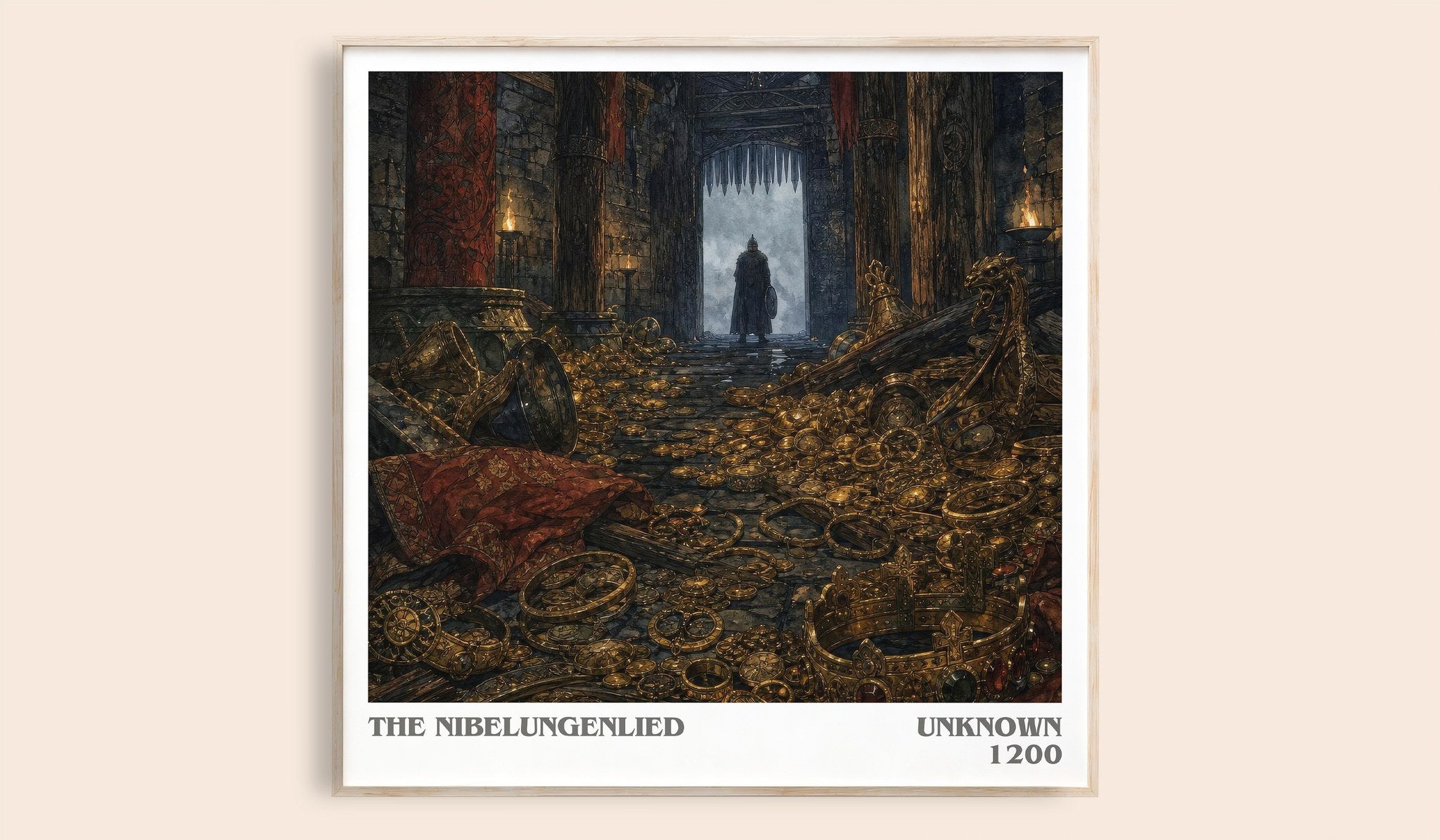 The Nibelungenlied Literary Art Print by Unknown