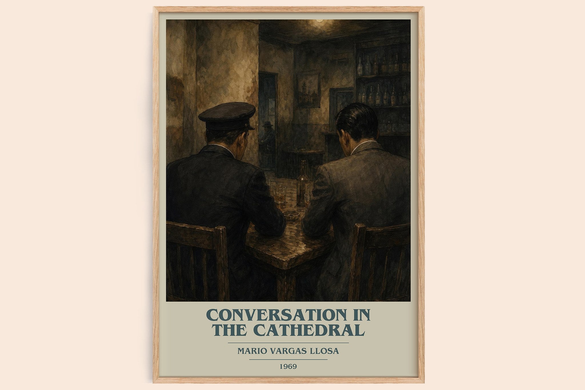 Conversation in the Cathedral Book Cover Poster by Mario Vargas Llosa