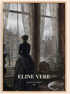 Eline Vere watercolour book poster by Louis Couperus – framed literary art print