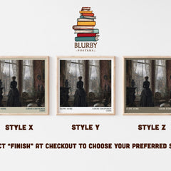 Eline Vere literary print framed by window – literary home decor
