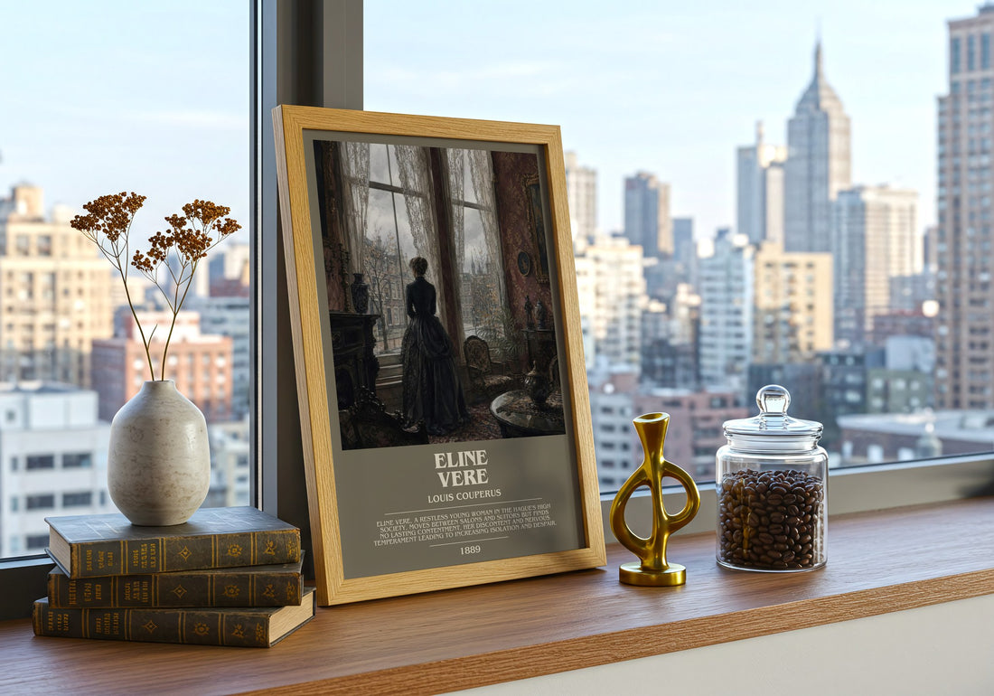 Eline Vere bookish poster colour and style options – Louis Couperus book art