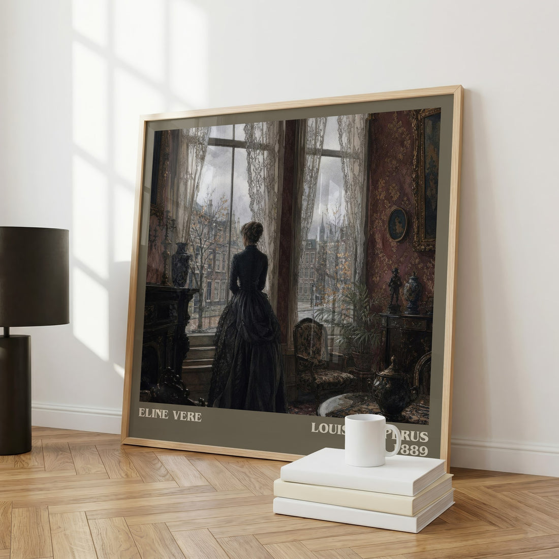Eline Vere literary art print colour and style options – Louis Couperus book art