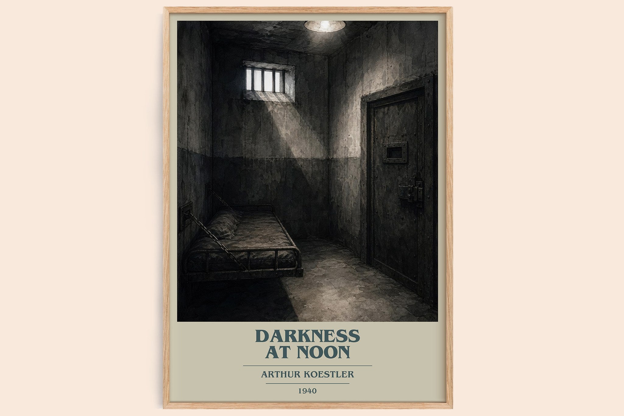 Darkness at Noon Book Cover Poster by Arthur Koestler