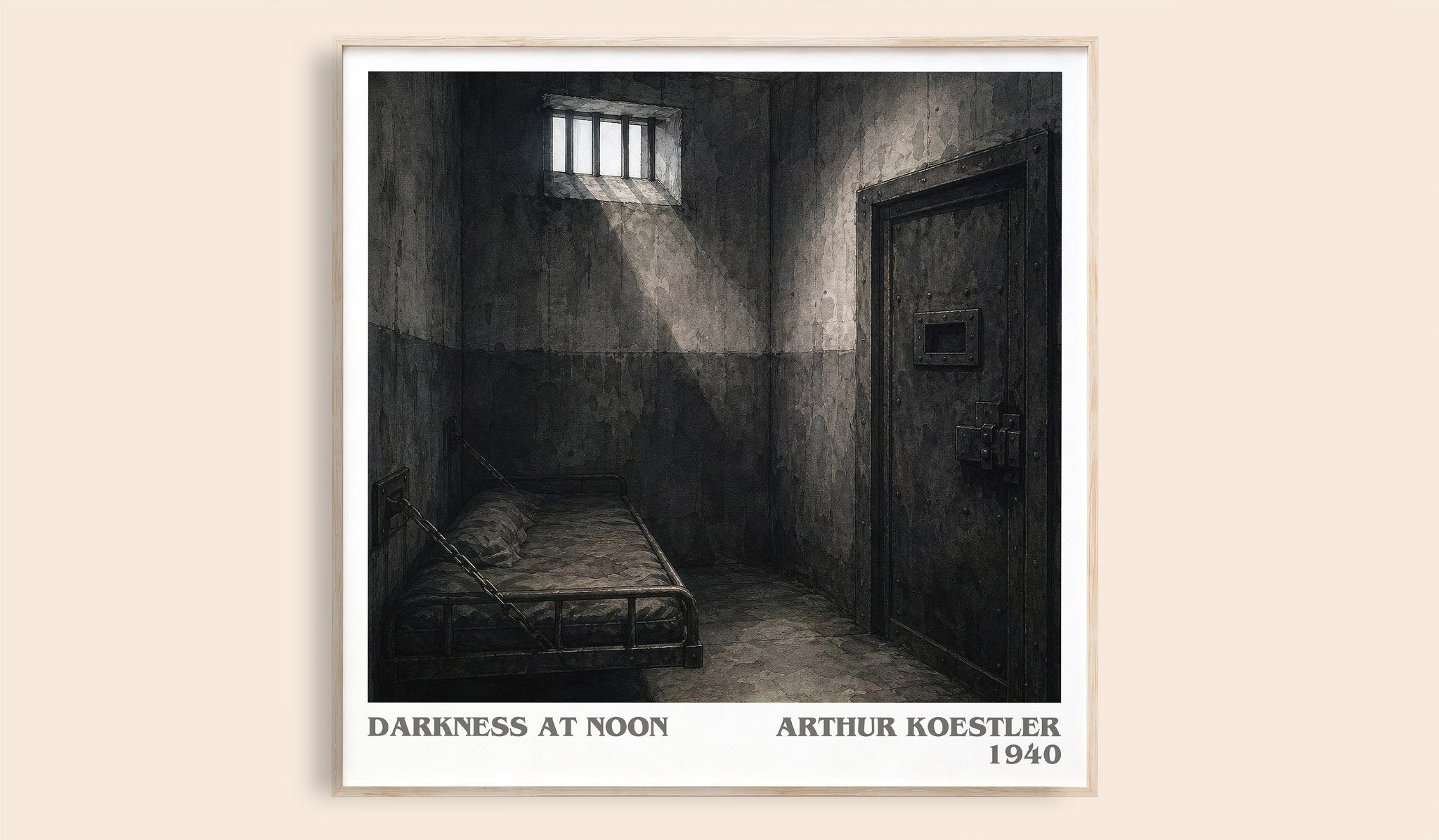 Darkness at Noon Literary Art Print by Arthur Koestler