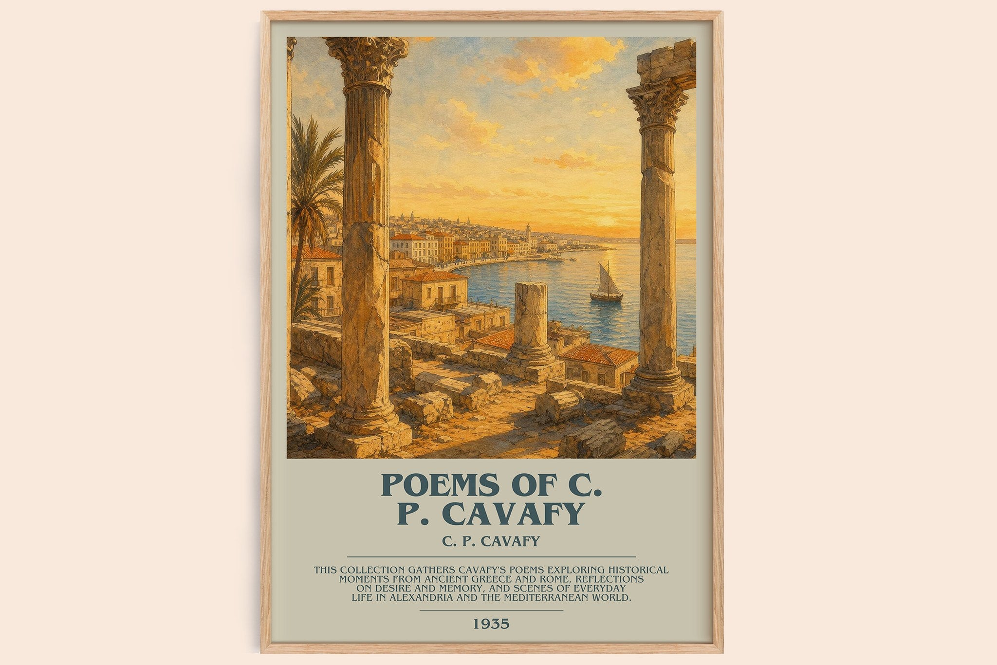 Poems Of C. P. Cavafy Bookish Wall Art by C. P. Cavafy
