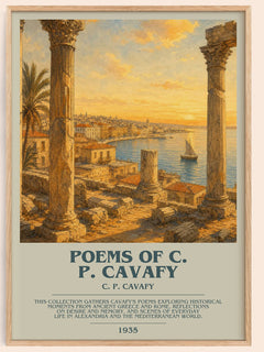 Poems Of C. P. Cavafy Bookish Wall Art by C. P. Cavafy – framed poster