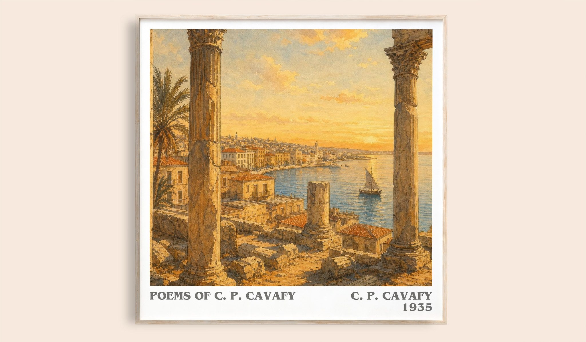 Poems Of C. P. Cavafy Literary Art Print by C. P. Cavafy