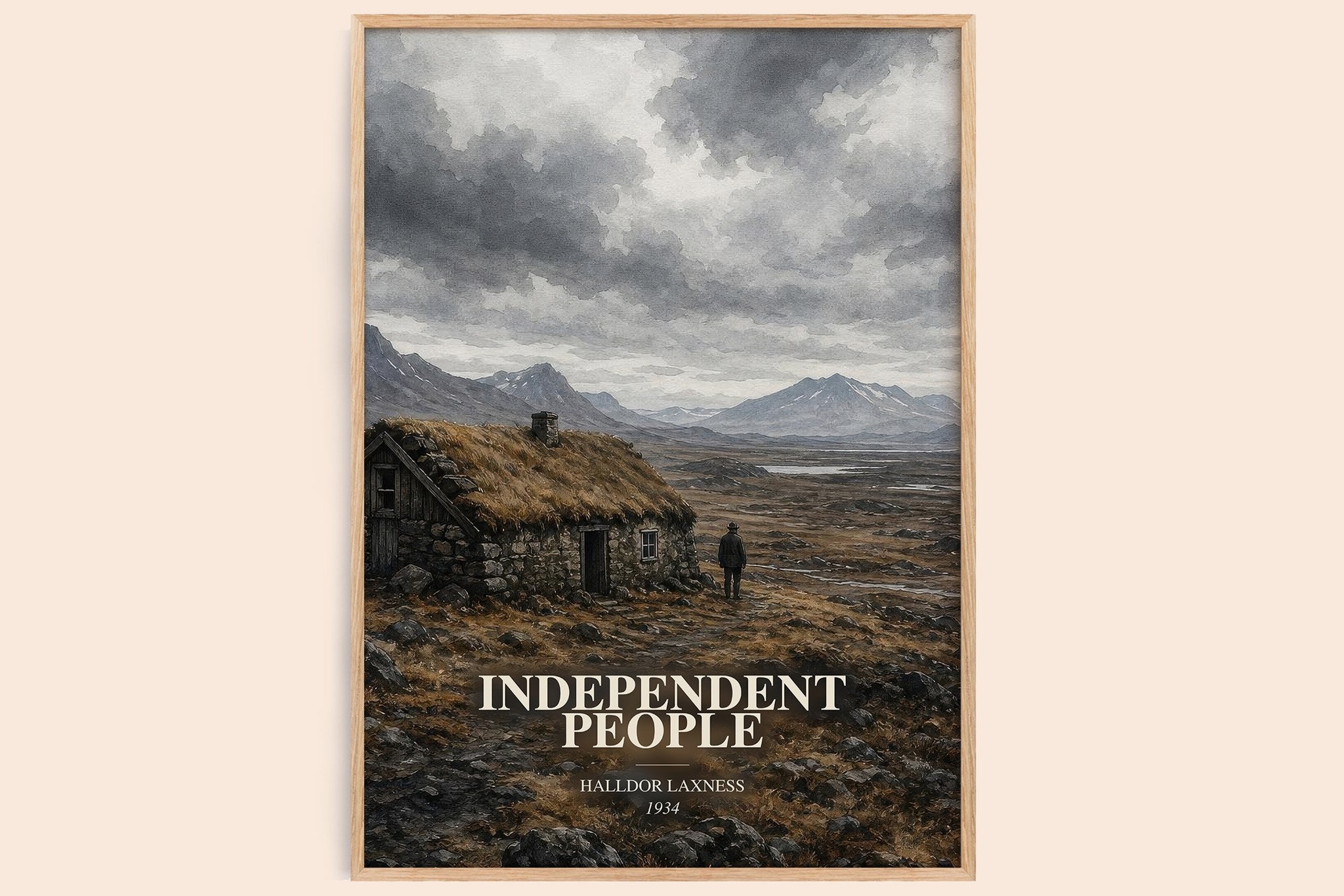 Independent People Book Watercolour Illustration by Halldor Laxness