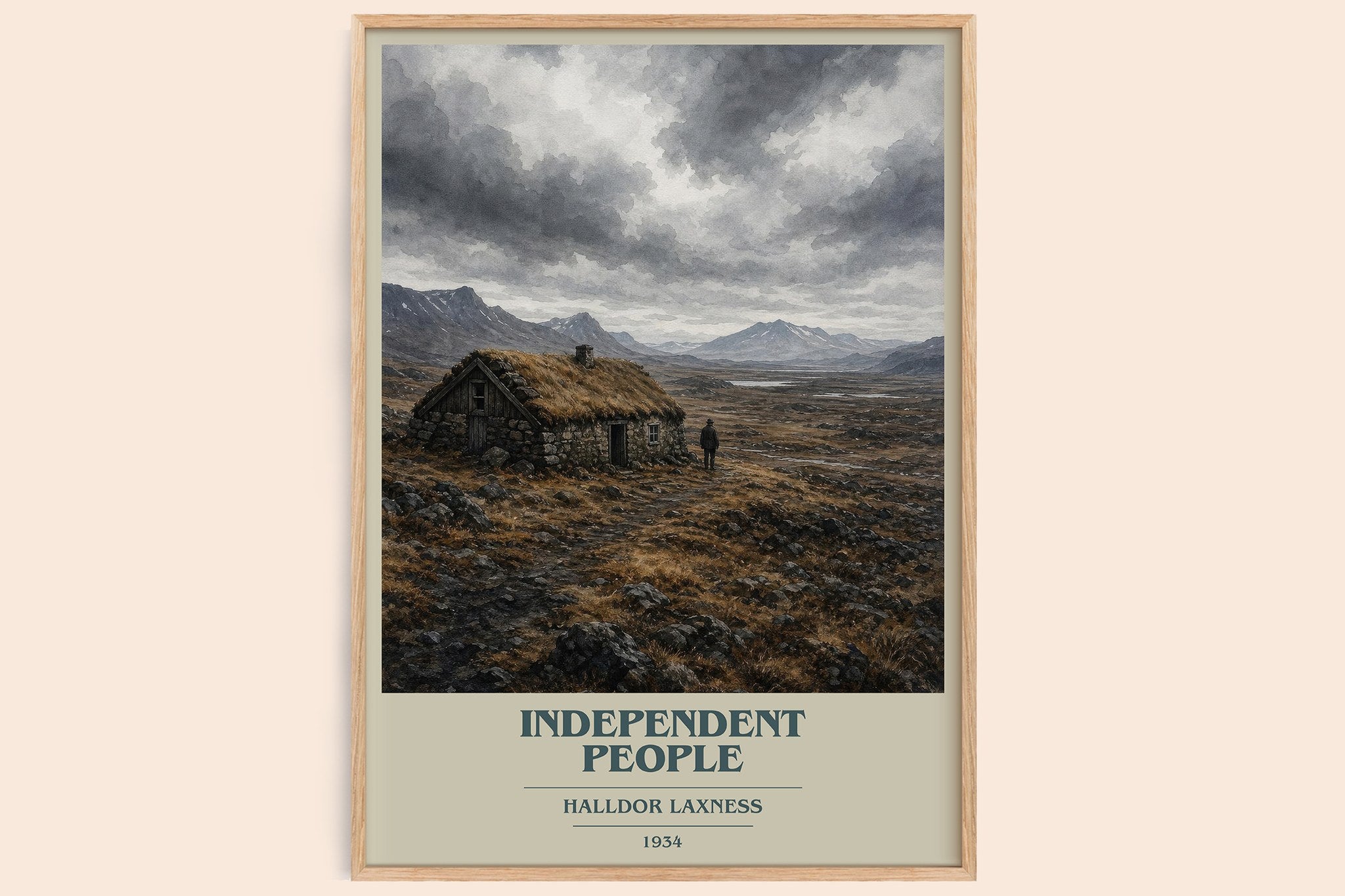 Independent People Book Cover Poster by Halldor Laxness