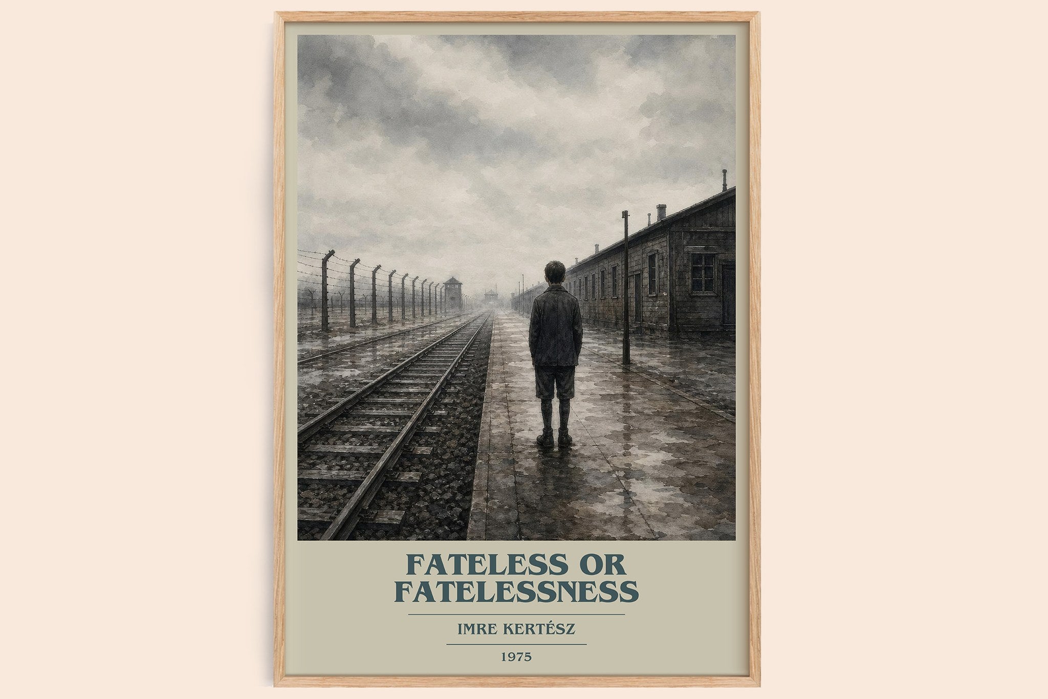 Fateless or Fatelessness Book Cover Poster by Imre Kertész