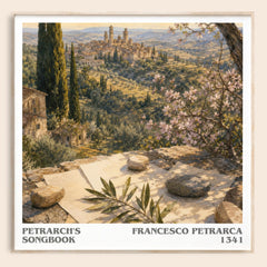 Petrarch's Songbook literary book poster by Francesco Petrarca – framed literary art print