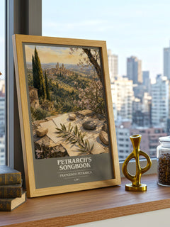 Petrarch's Songbook book cover poster colour and style options – Francesco Petrarca book art