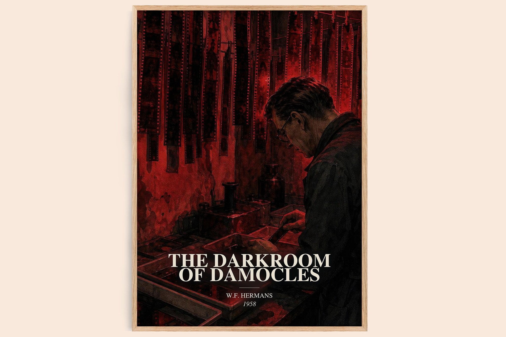 The Darkroom Of Damocles Book Watercolour Illustration by W.F. Hermans