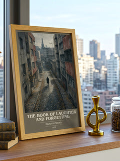The Book of Laughter and Forgetting book cover poster colour and style options – Milan Kundera book art
