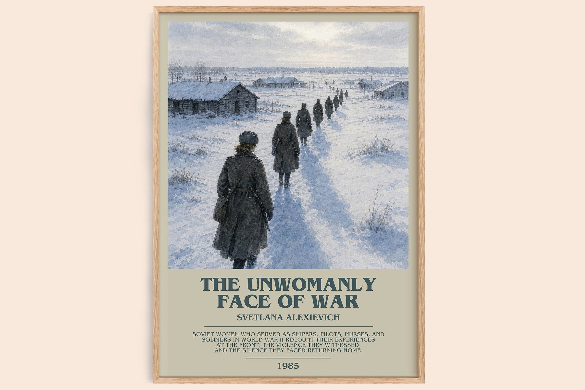 The Unwomanly Face Of War Bookish Wall Art by Svetlana Alexievich