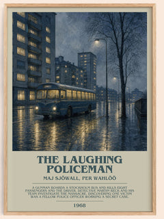 The Laughing Policeman Bookish Wall Art by Maj Sjöwall, Per Wahlöö – framed poster
