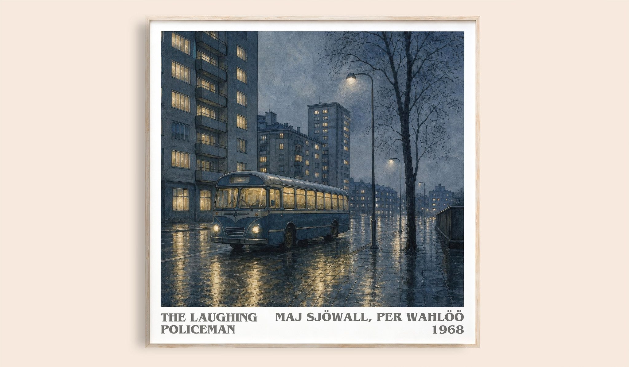 The Laughing Policeman Literary Art Print by Maj Sjöwall, Per Wahlöö