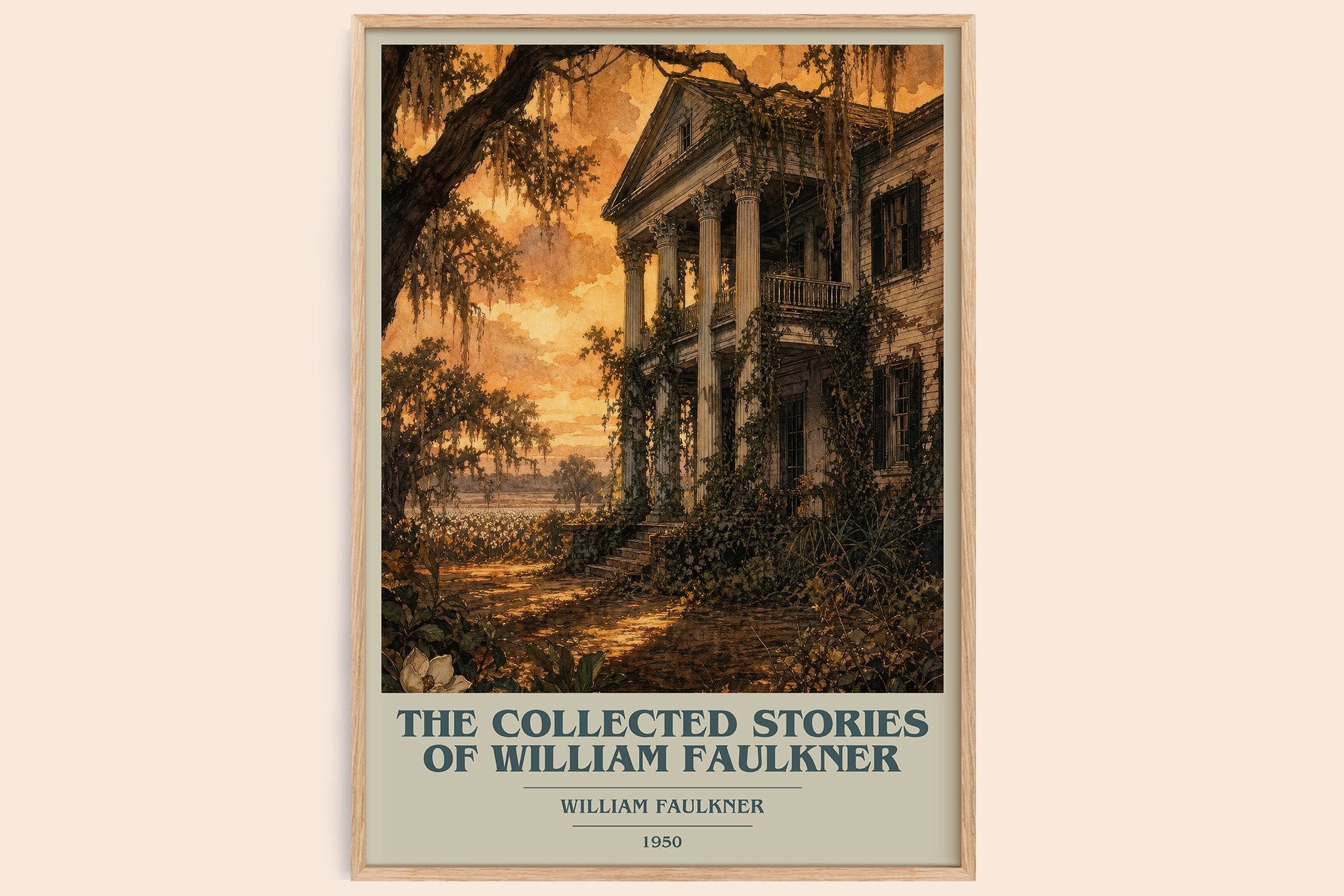 Collected Stories of William Faulkner Book Cover Poster by W. Faulkner