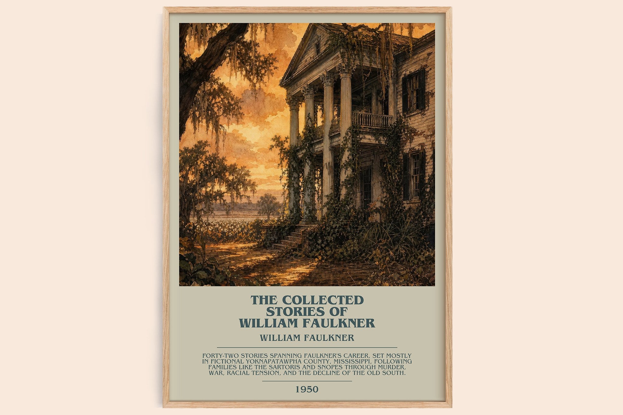 Collected Stories of William Faulkner Bookish Wall Art by W. Faulkner