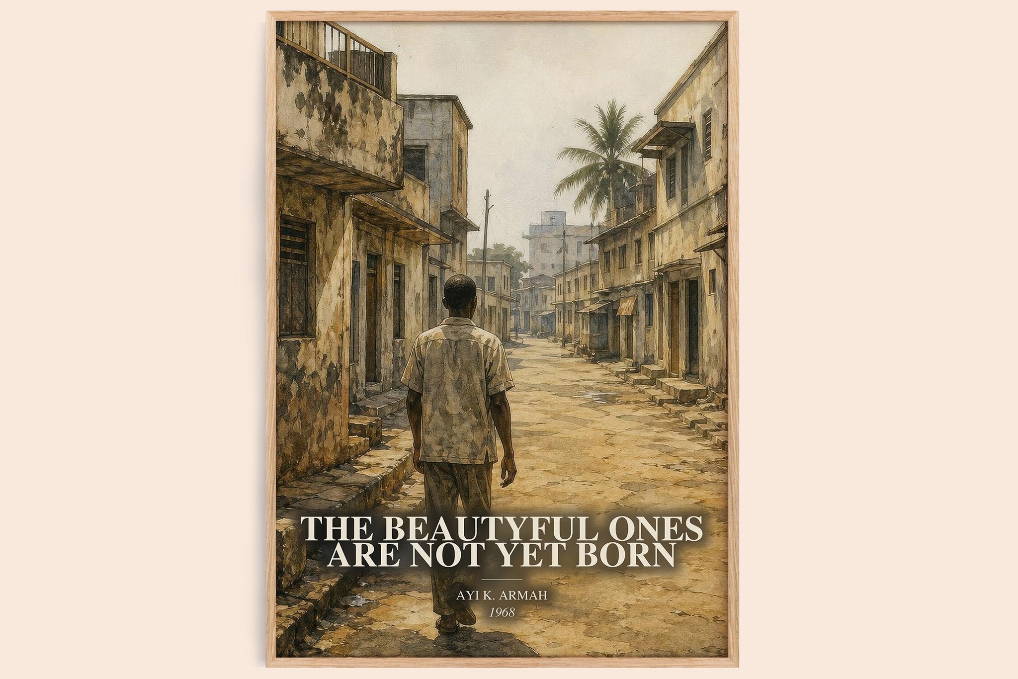 Beautyful Ones are Not Yet Born Book Watercolour Illustration by Ayi K. Armah