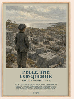 Pelle The Conqueror Bookish Wall Art by Martin Andersen Nexø – framed poster