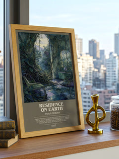Residence on Earth bookish poster colour and style options – Pablo Neruda book art