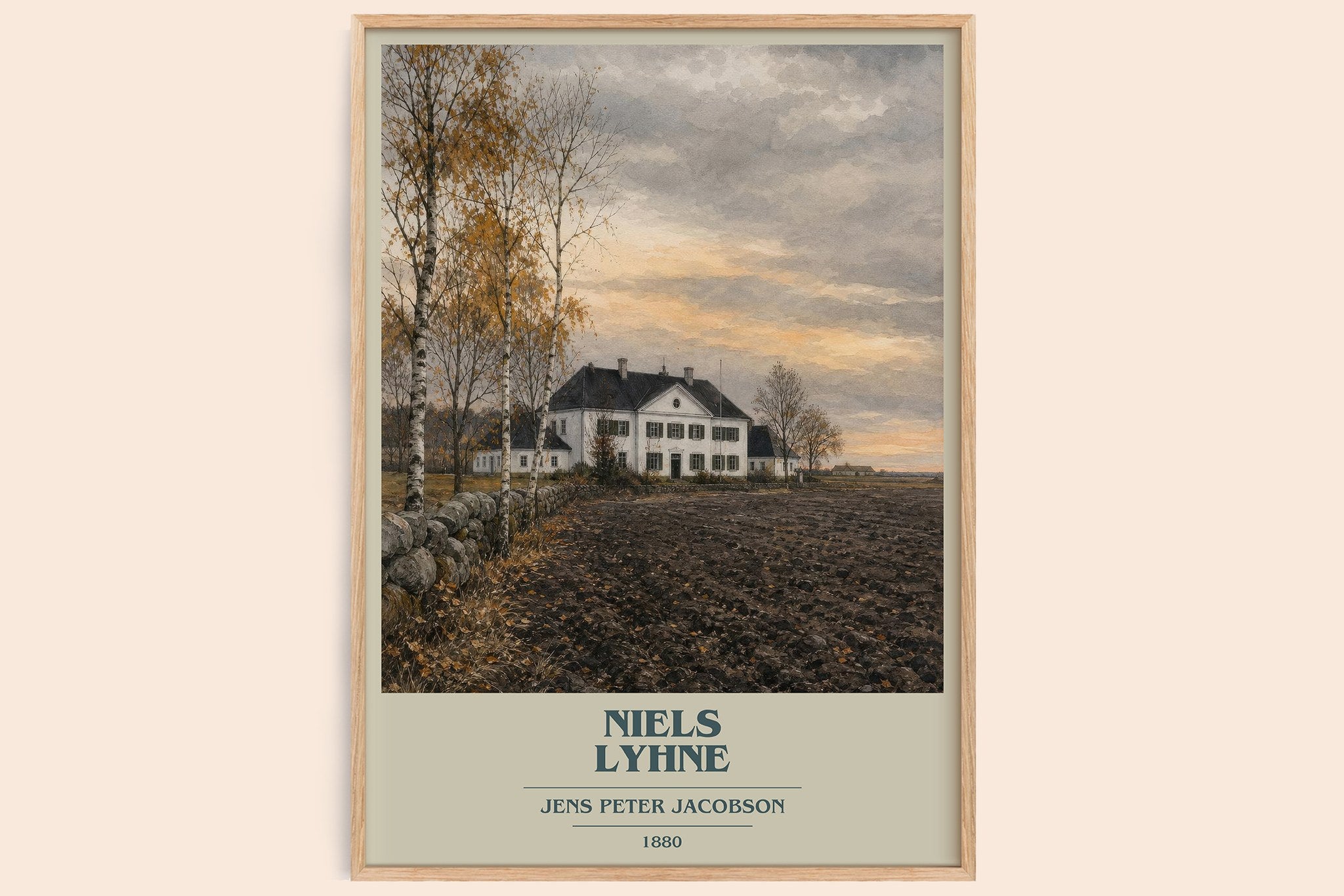 Niels Lyhne Book Cover Poster by Jens Peter Jacobson