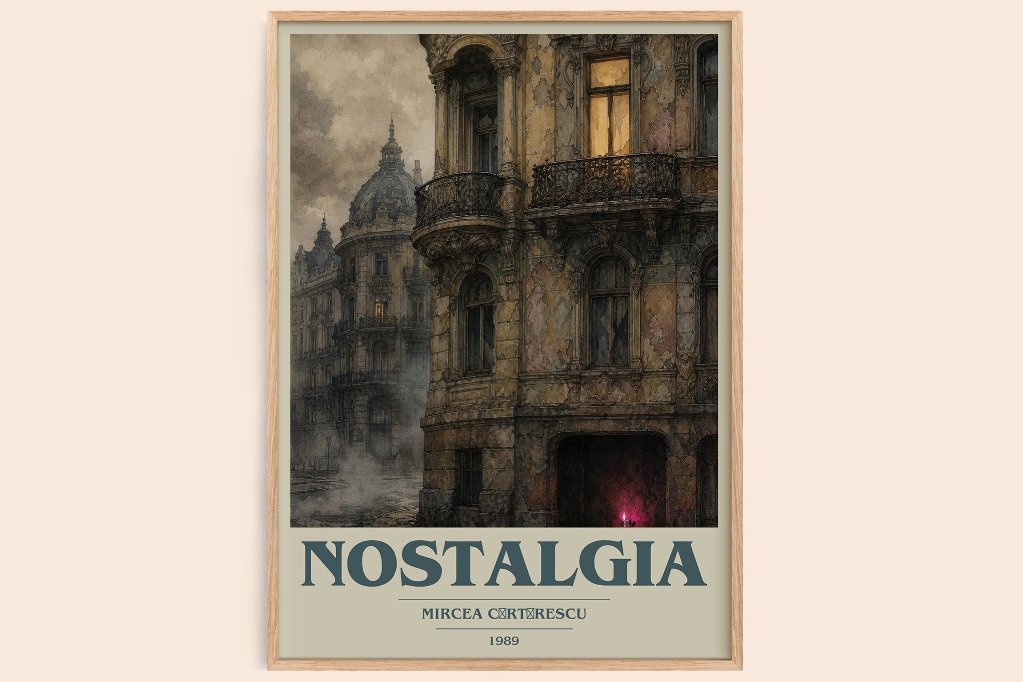 Nostalgia Book Cover Poster by Mircea Cărtărescu
