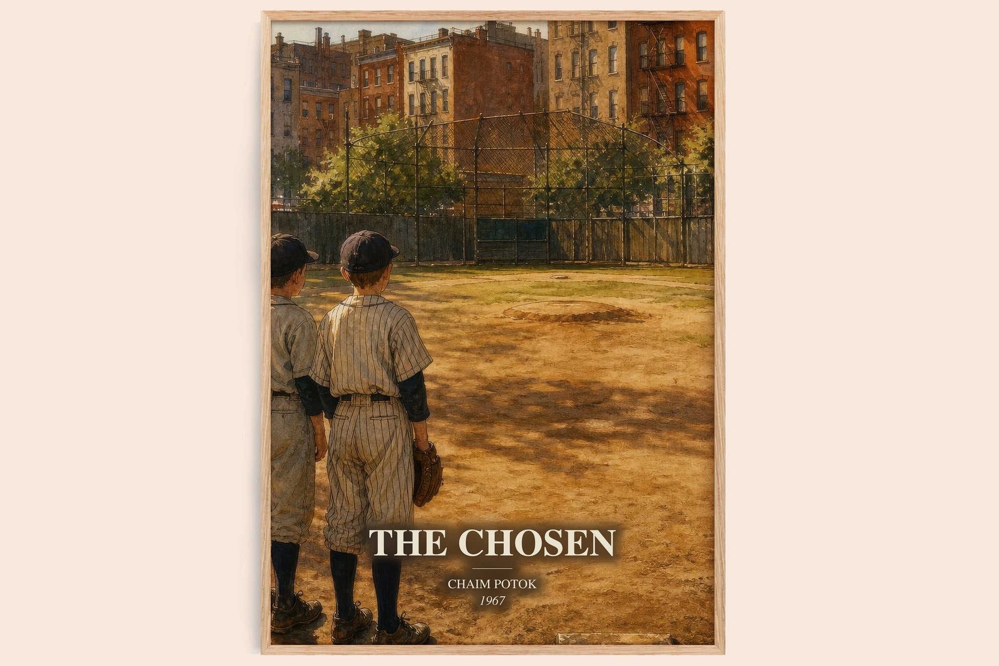 The Chosen Book Watercolour Illustration by Chaim Potok