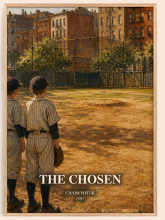 The Chosen watercolour book poster by Chaim Potok – framed literary art print