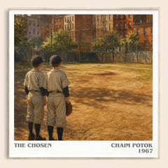 The Chosen literary book poster by Chaim Potok – framed literary art print
