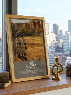 The Chosen bookish poster colour and style options – Chaim Potok book art