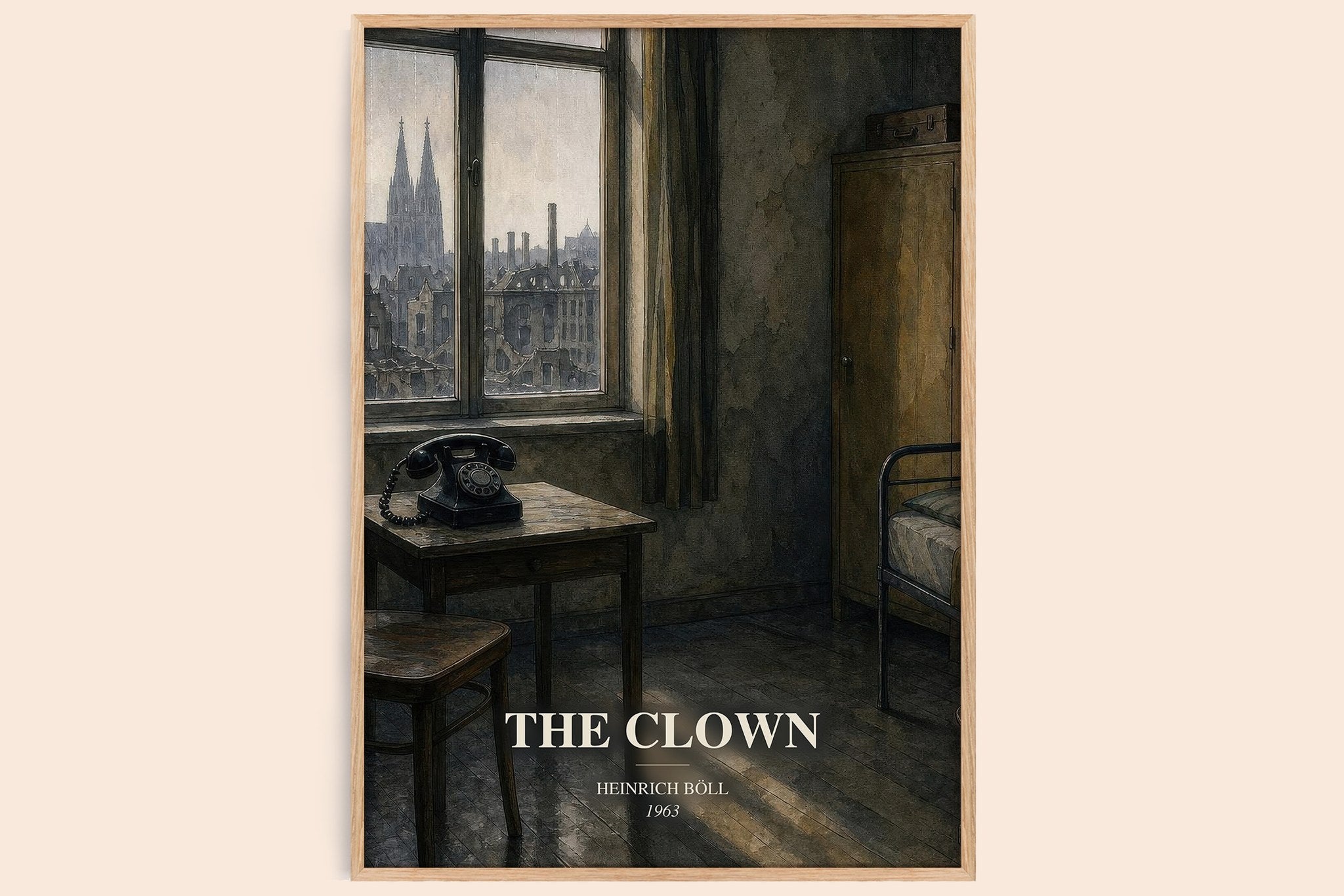 The Clown Book Watercolour Illustration by Heinrich Böll