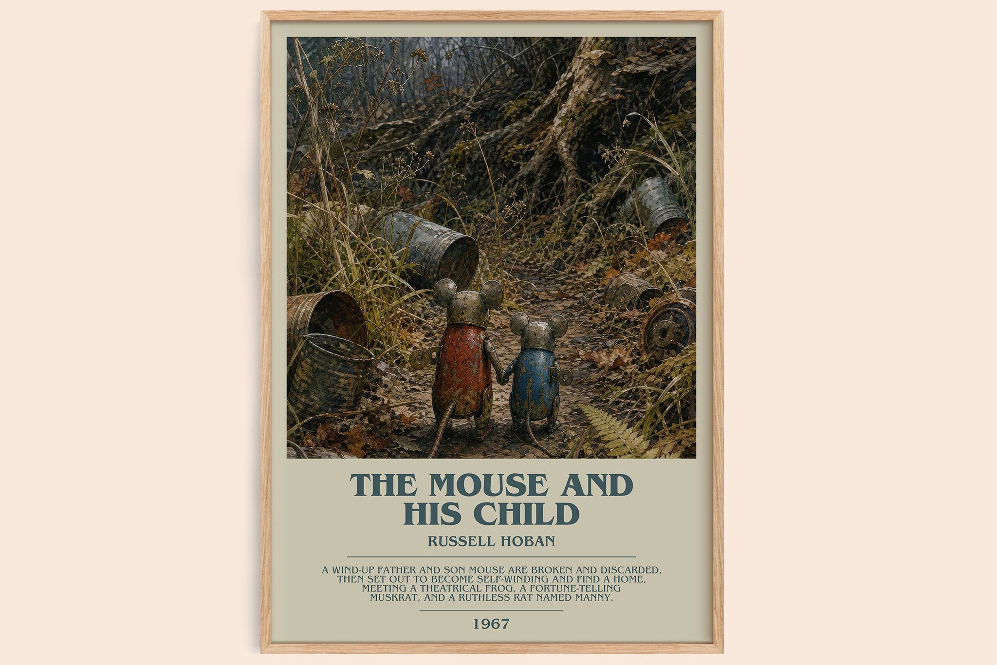 The Mouse And His Child Bookish Wall Art by Russell Hoban